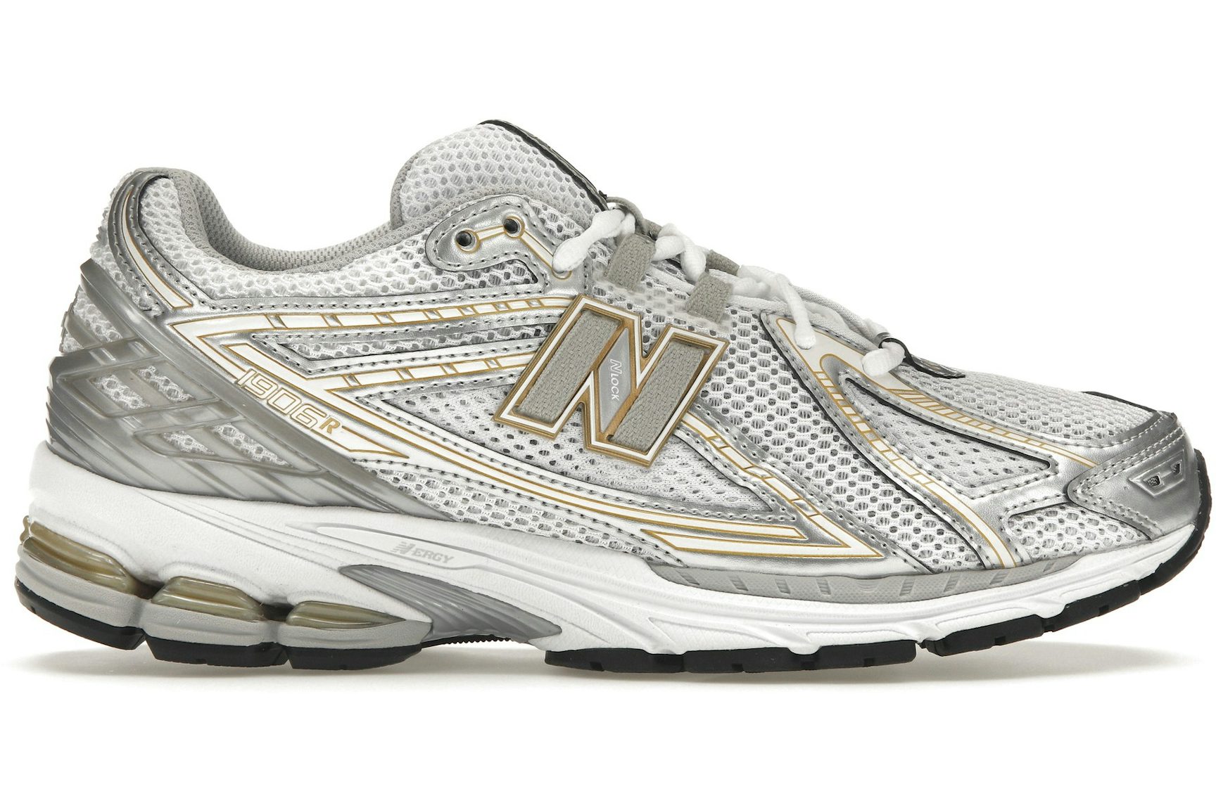 New Balance 1906R White Rain Cloud Silver Metallic-1