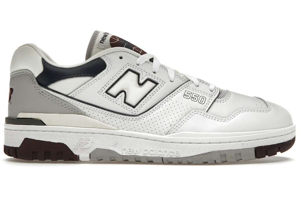 New Balance 550 White Natural Indigo Burgundy-1