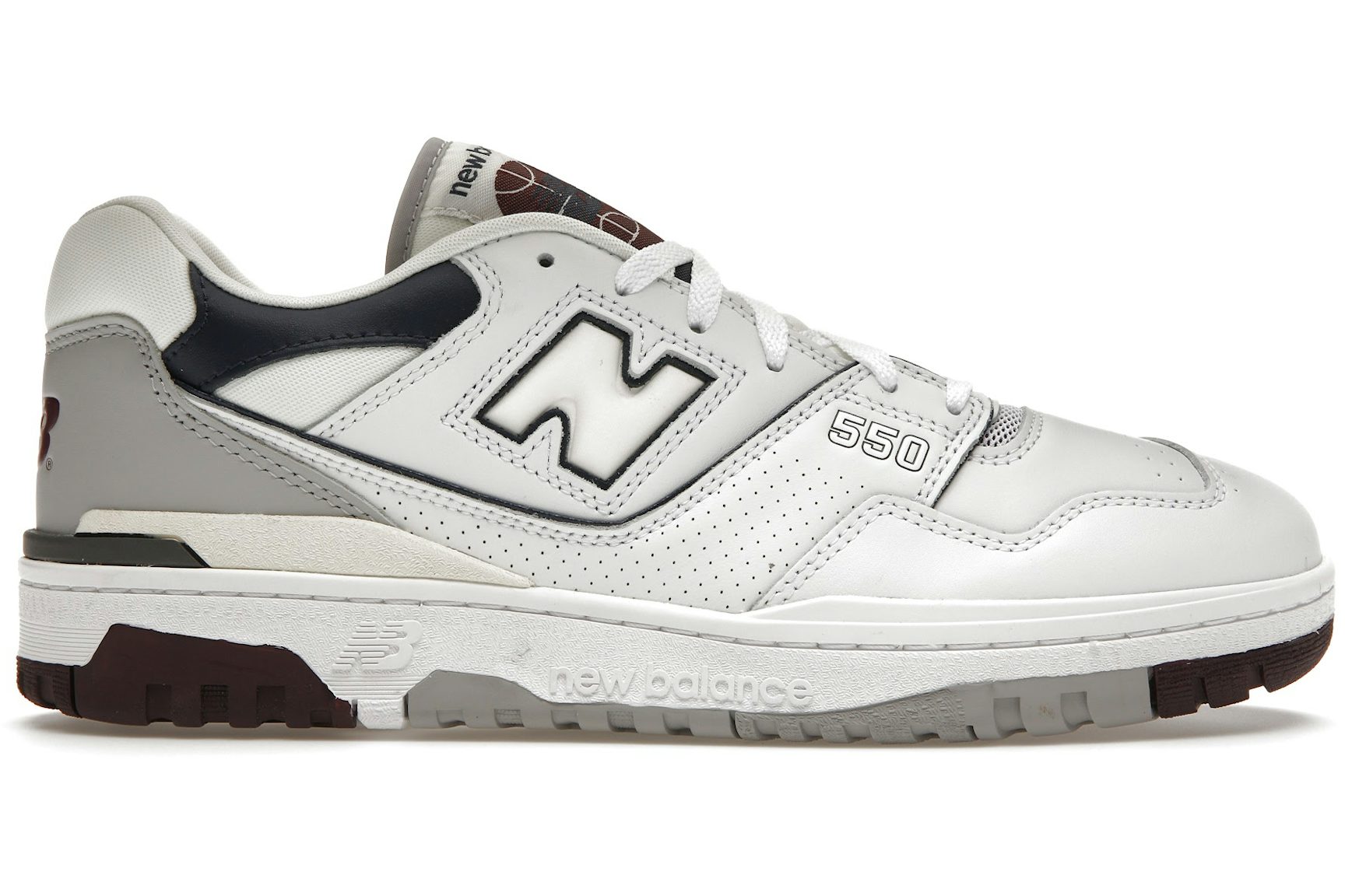 New Balance 550 White Natural Indigo Burgundy-1