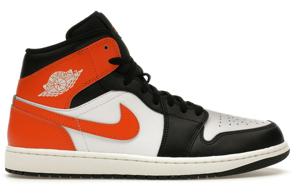 Jordan 1 Mid Black Toe Starfish