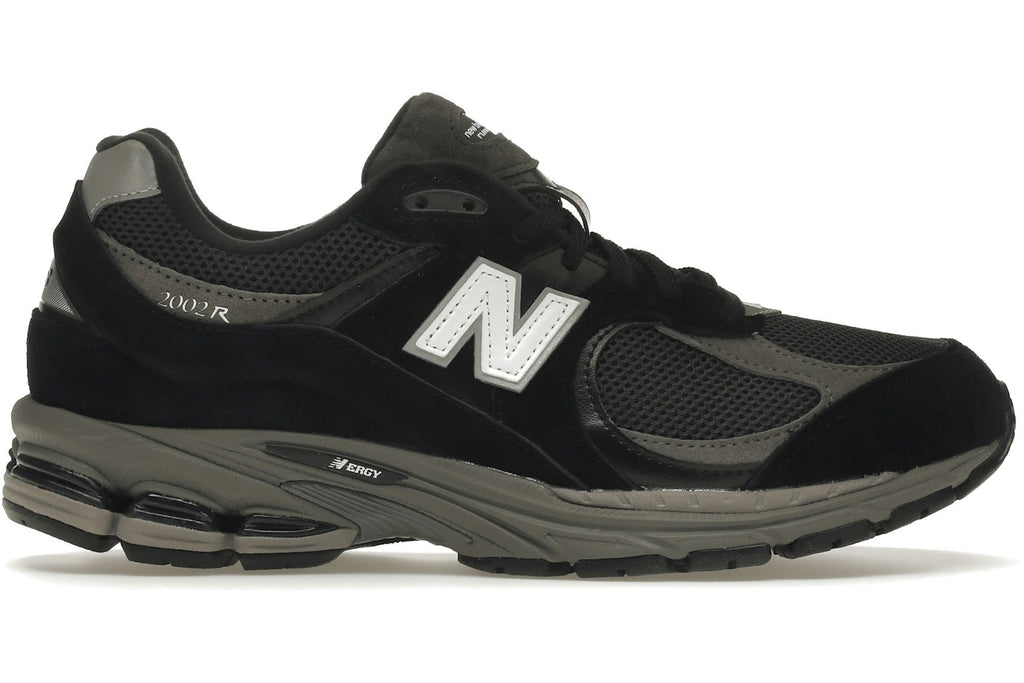 New Balance 2002R Black Dark Grey White-1