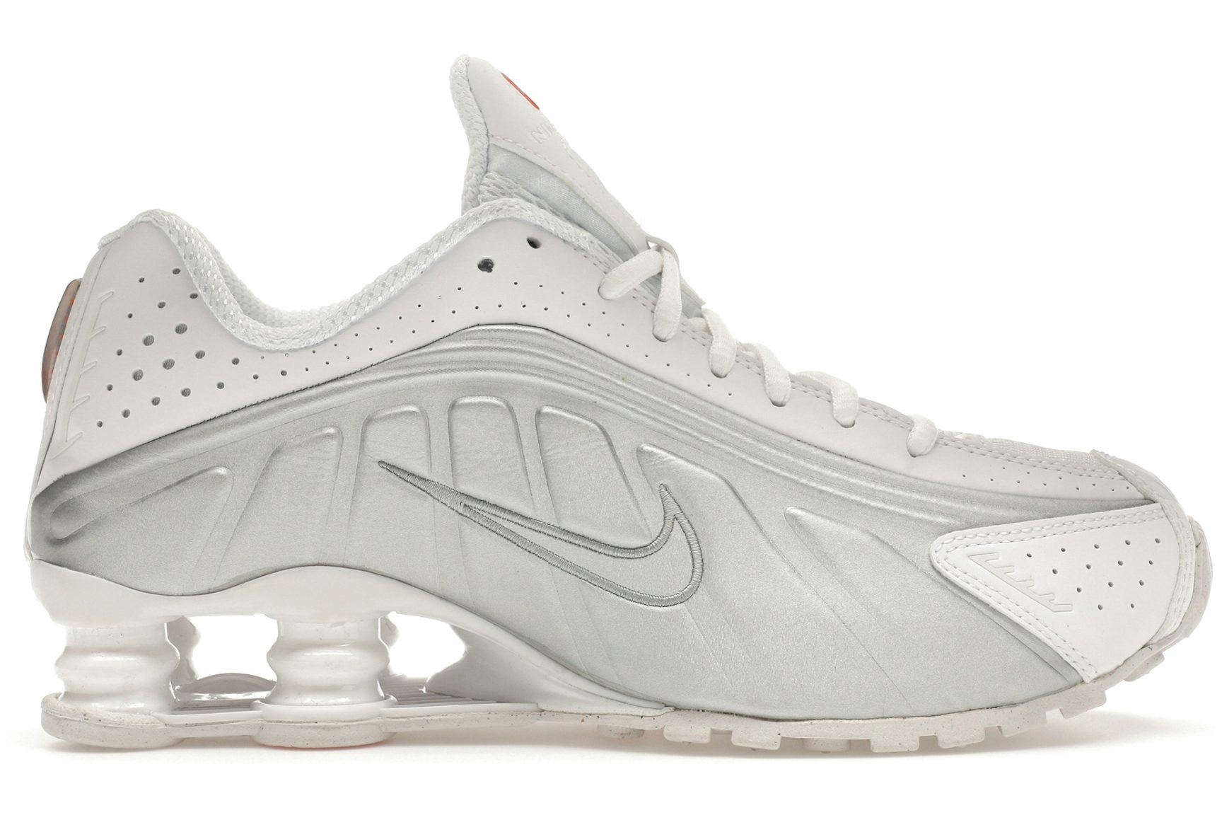 Nike Shox R4 White Metallic Silver (Women's)