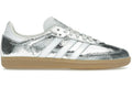 adidas Samba OG Silver Metallic Cracked Leather (Women's)