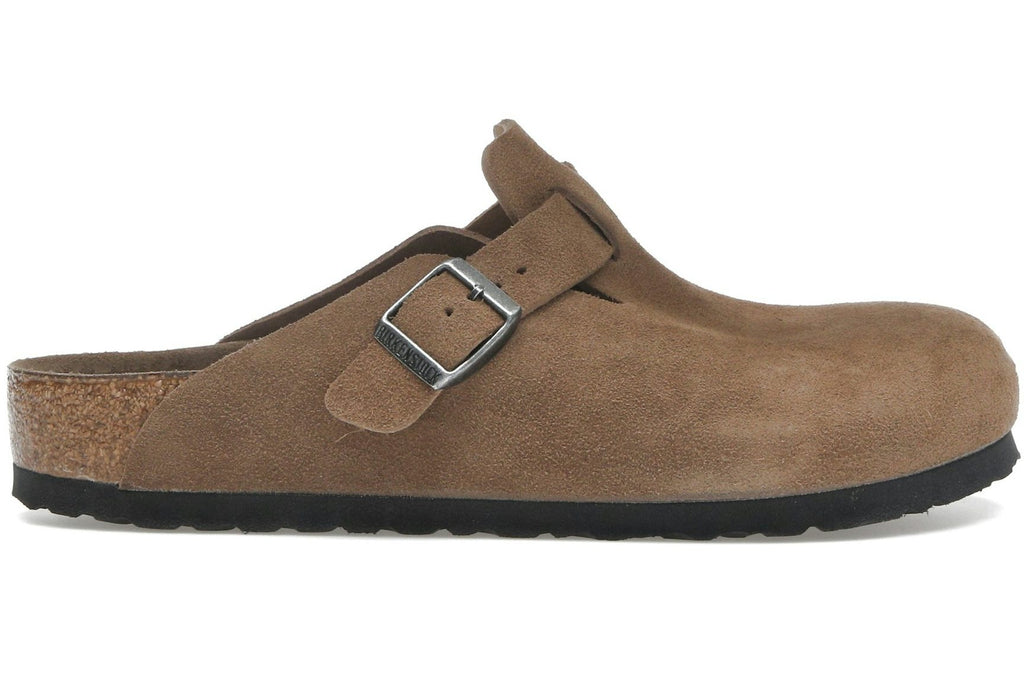 Birkenstock Boston Soft Footbed Suede Dark Tea Tonal-1