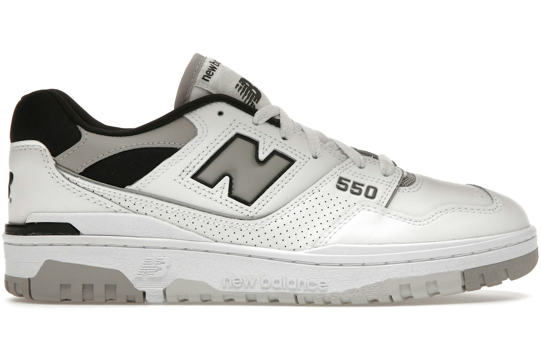 New Balance 550 White Concrete Black-1