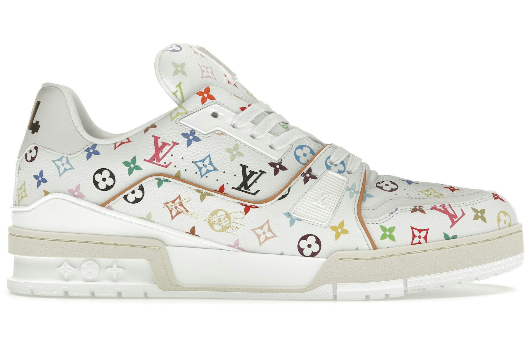 Louis Vuitton LV Trainer Takashi Murakami White