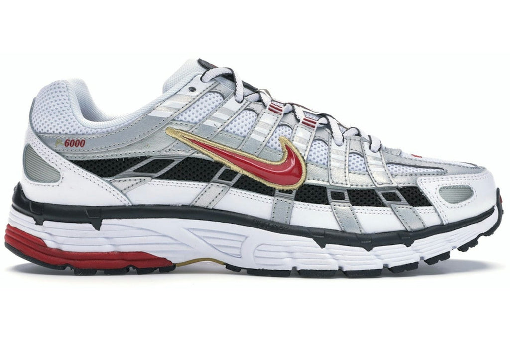 Nike P-6000 White Gold Red (Women's)