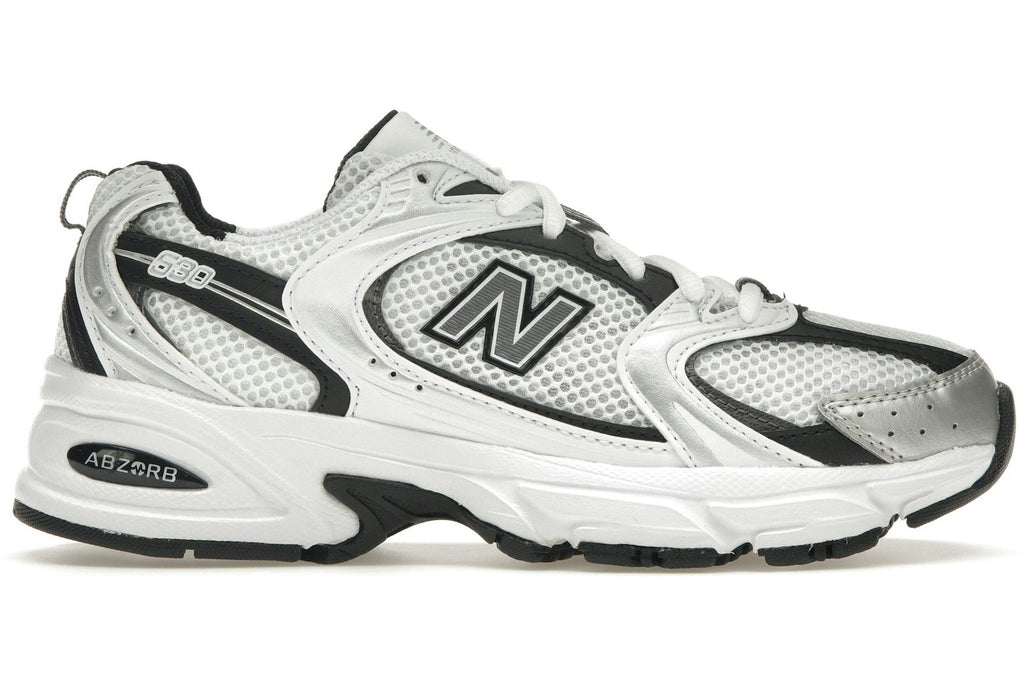 New Balance 530 White Silver Metallic Black