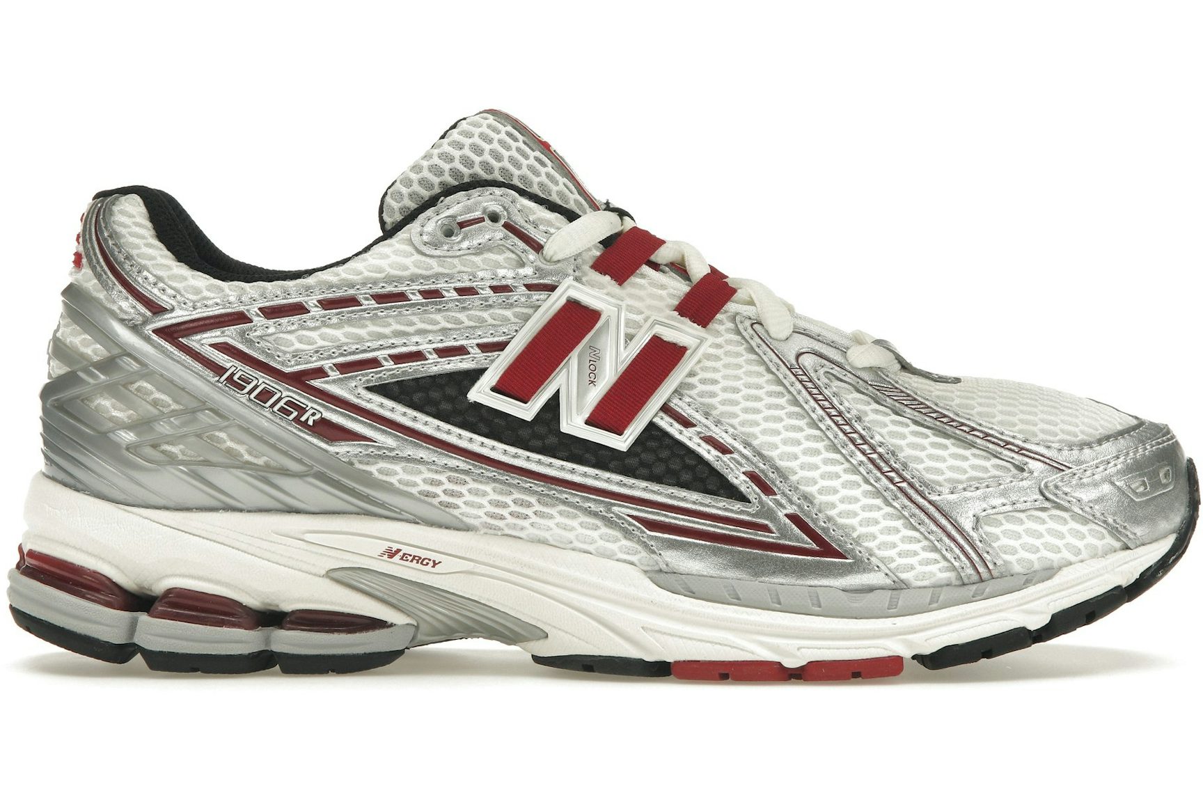 New Balance 1906R Silver Classic Crimson-1