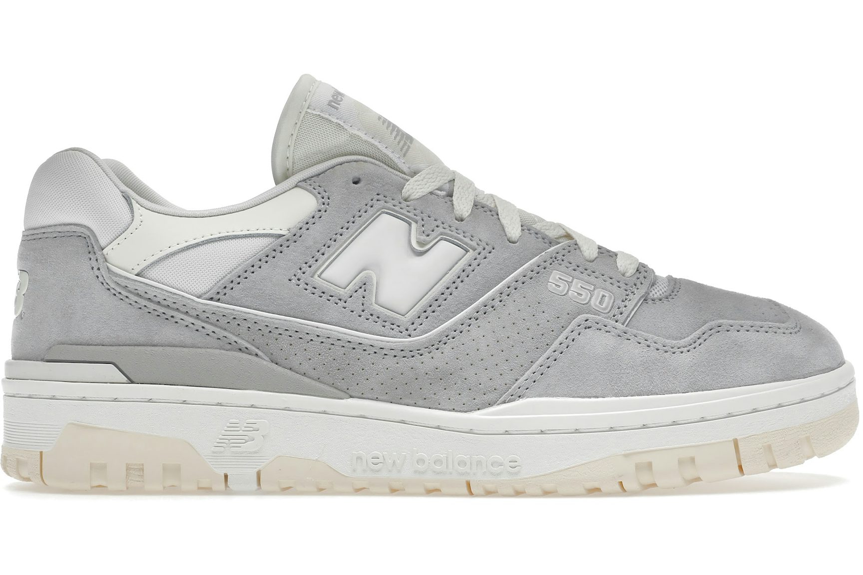 New Balance 550 Grey Suede-1