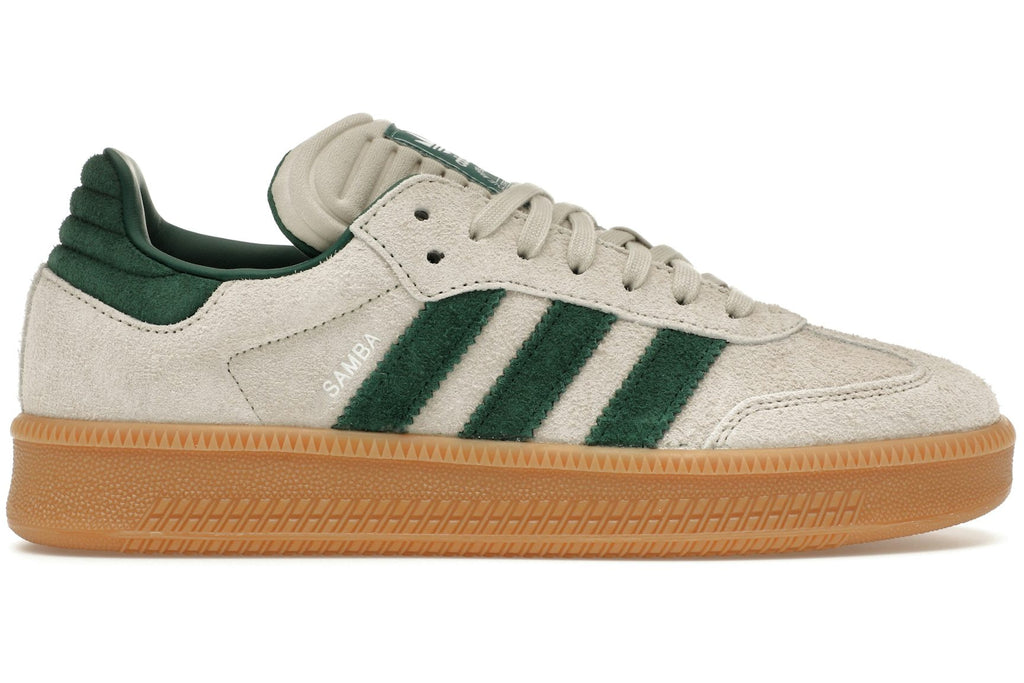 adidas Samba XLG Putty Grey Collegiate Green-1