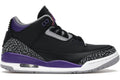 Jordan 3 Retro Black Court Purple