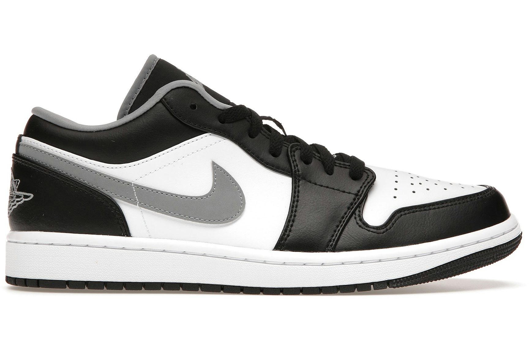 Jordan 1 Low Black White Grey-1