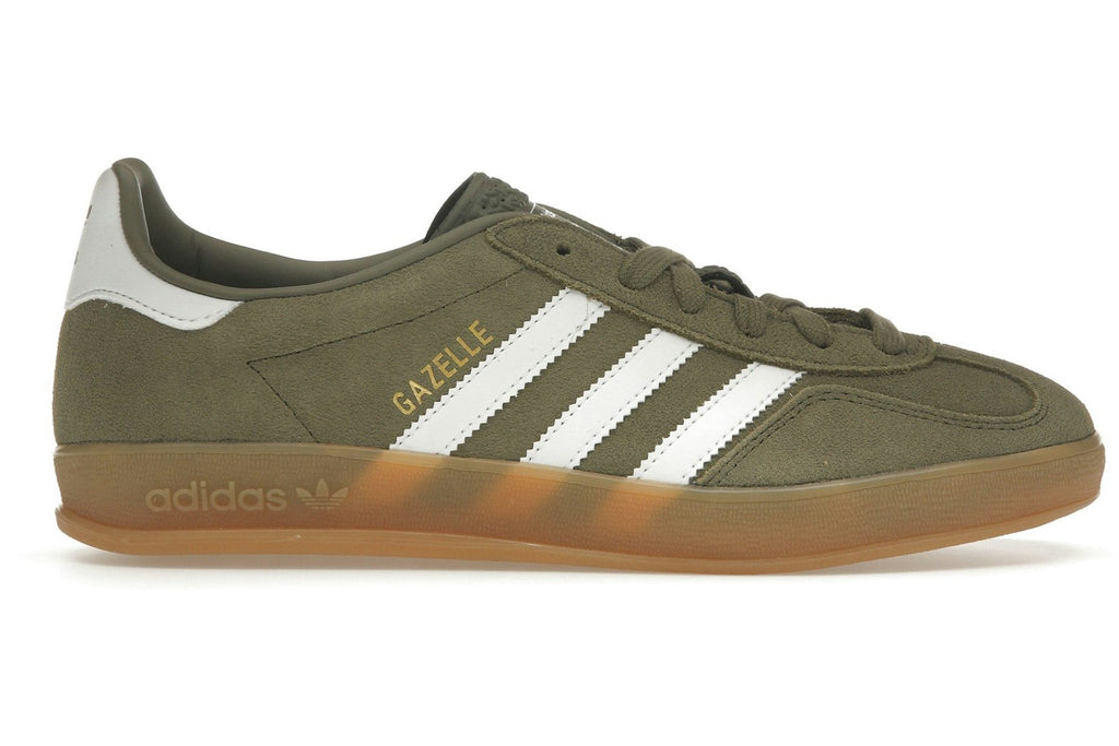 adidas Gazelle Indoor Olive Strata Cloud White Gum