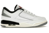 Jordan 2/3 White Black Metallic Silver