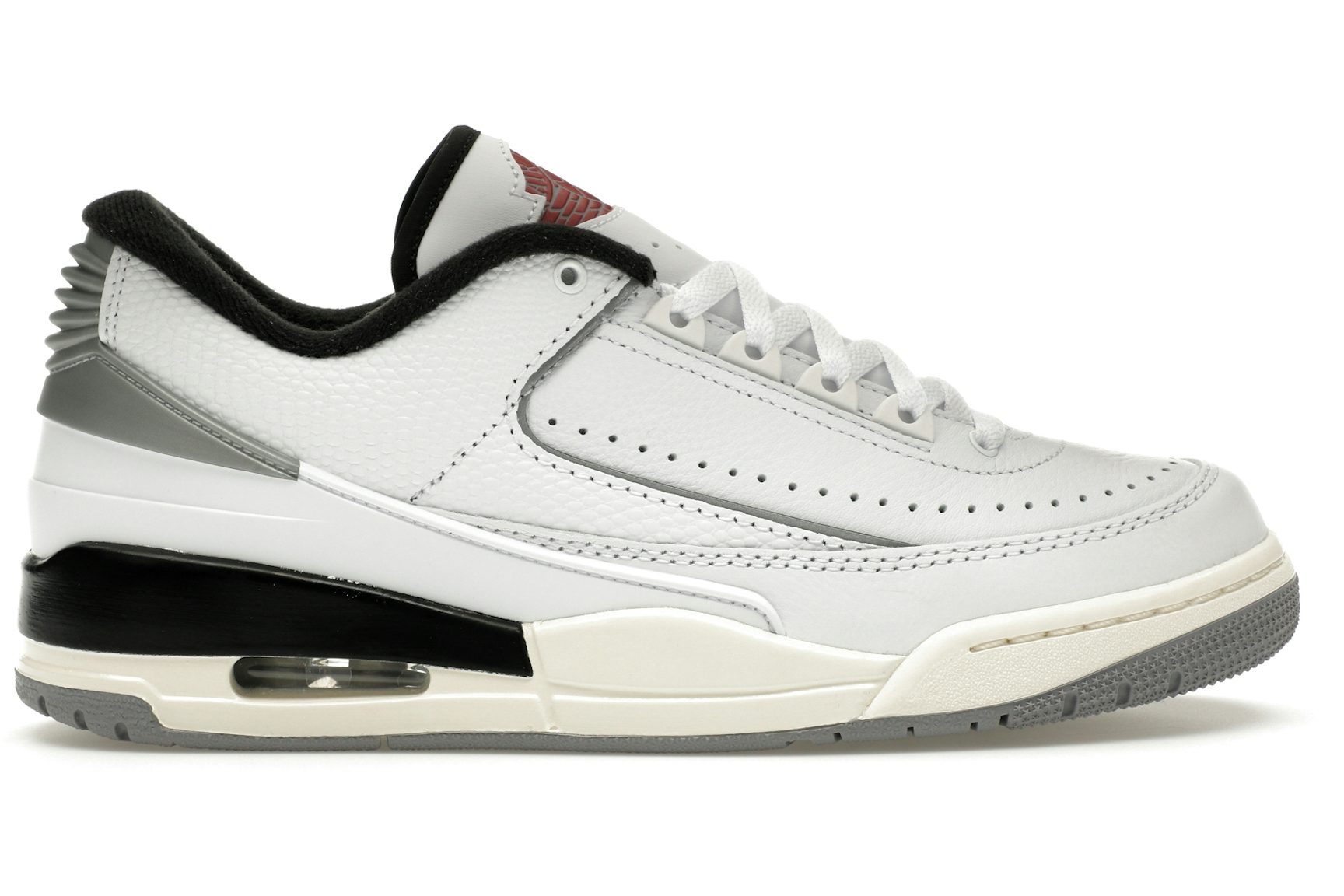 Jordan 2/3 White Black Metallic Silver