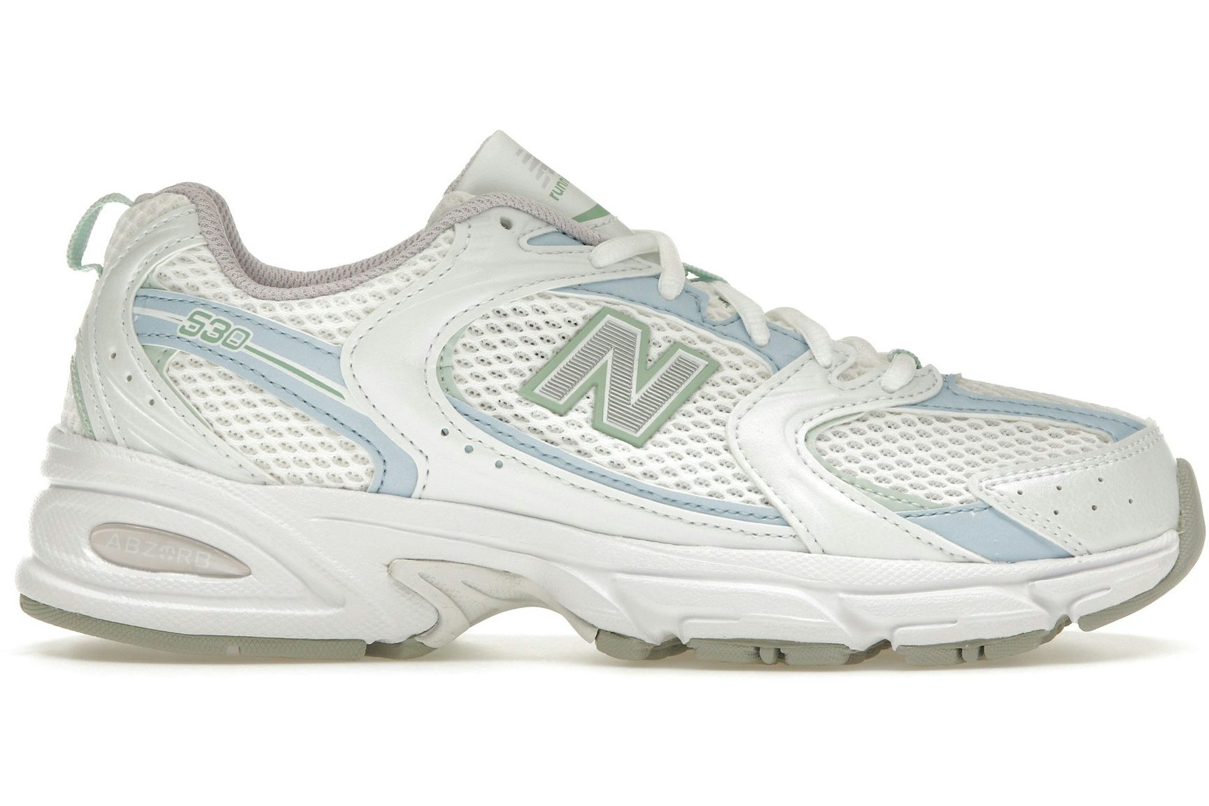 New Balance 530 White Light Chrome Blue Clay Ash-1