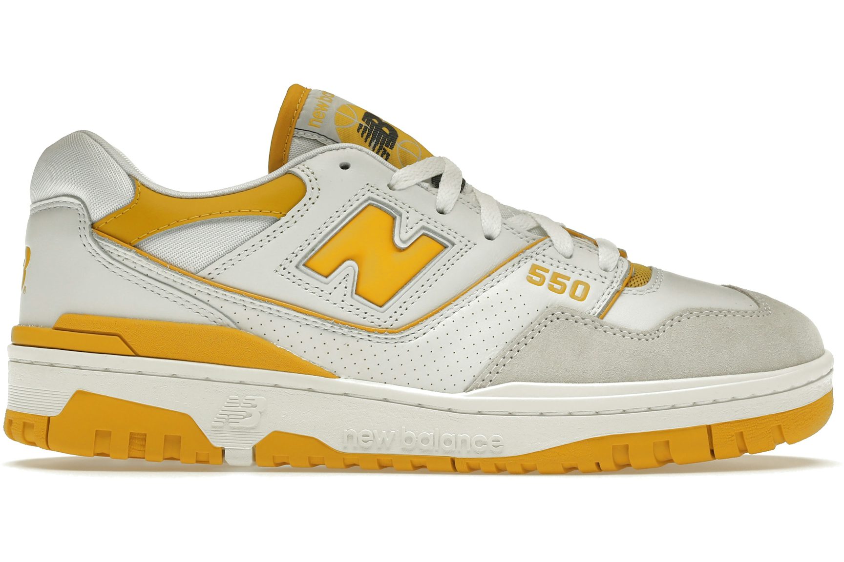 New Balance 550 Sea Salt Varsity Gold-1