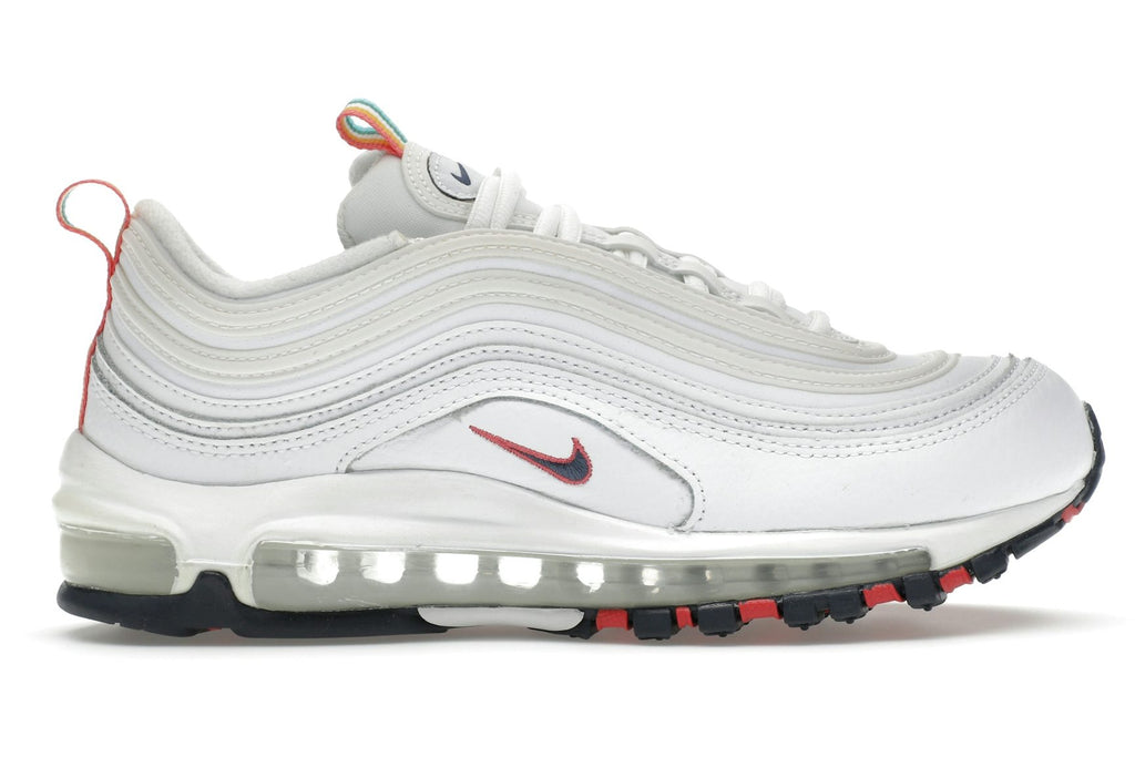 Nike Air Max 97 White Multi Color Pull Tabs (Women's)-1