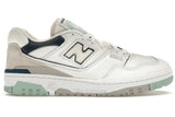 New Balance 550 White Winter Fog Navy
