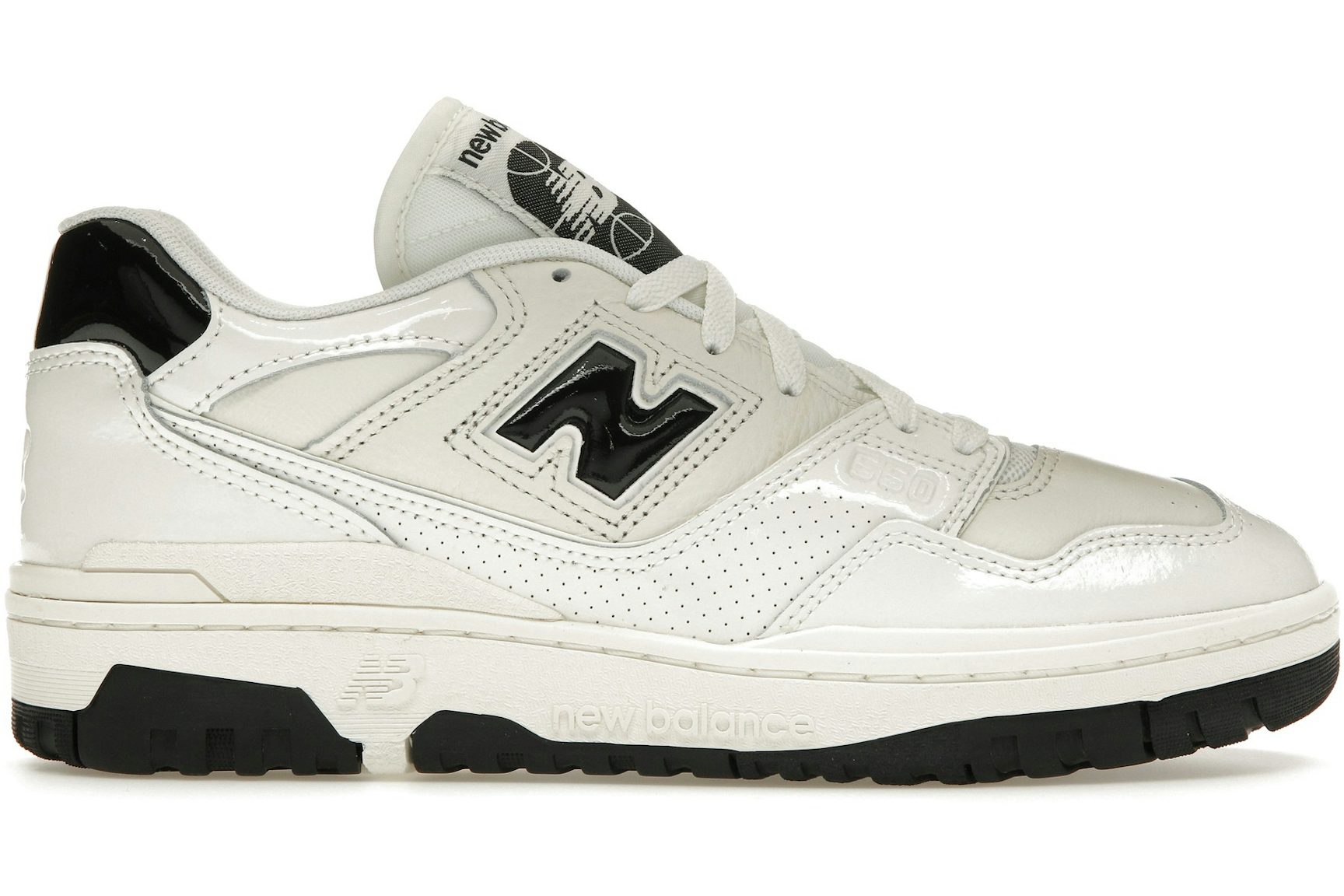 New Balance 550 Sea Salt Black Patent-1