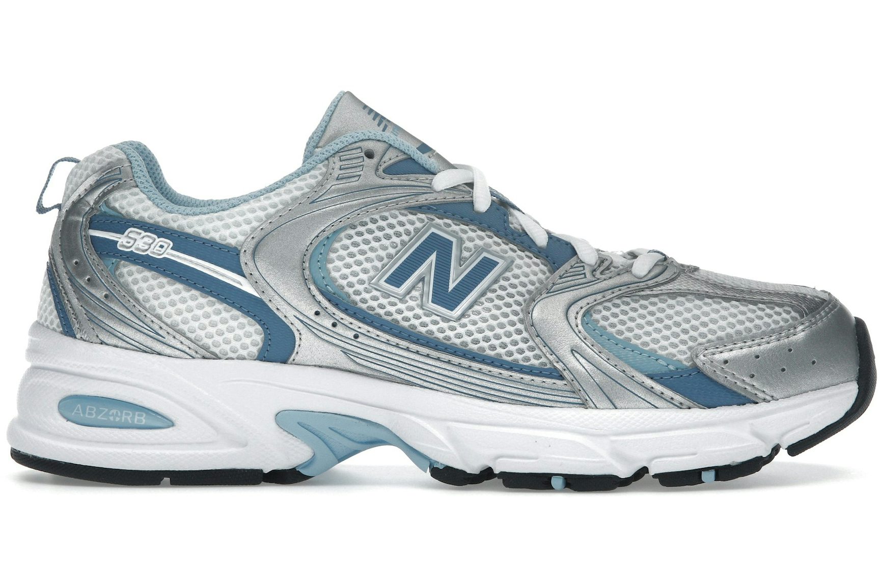 New Balance 530 Silver Metallic Heron Blue