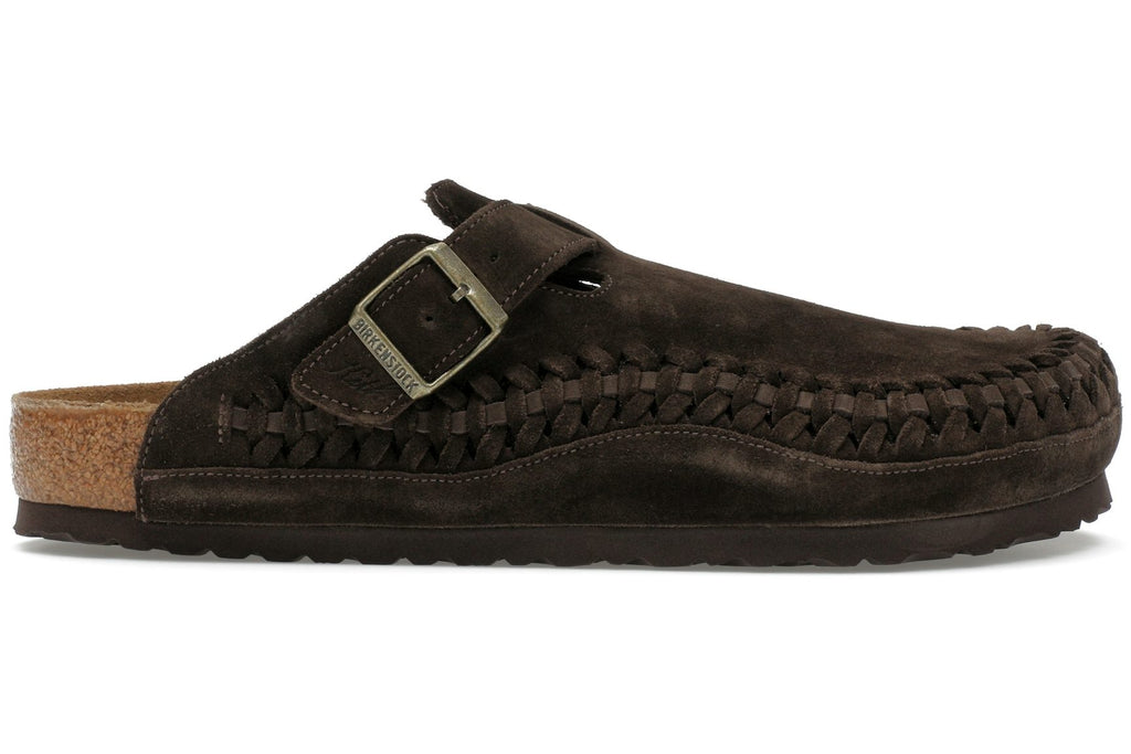Birkenstock Boston Braided Suede Kith Mocca-1