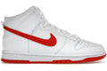 Nike Dunk High White Picante Red
