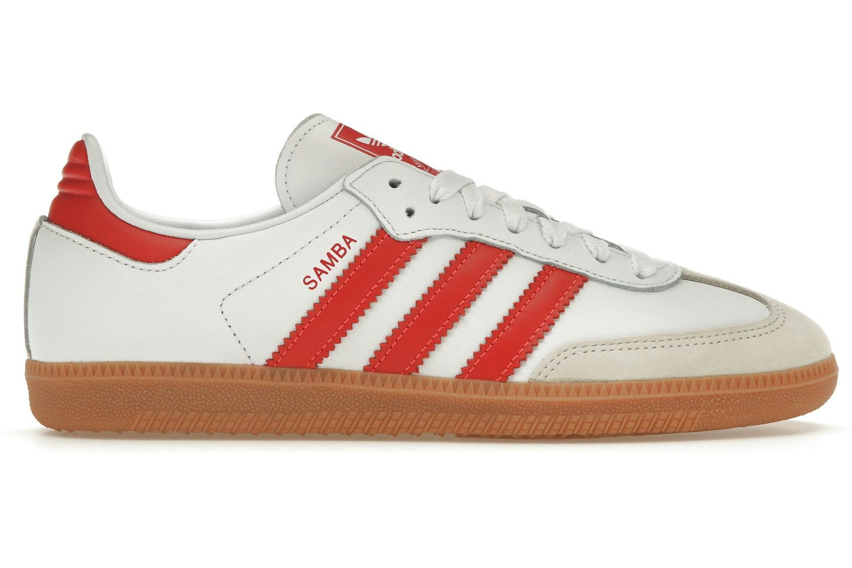 adidas Samba OG White Solar Red Gum (Women's)-1