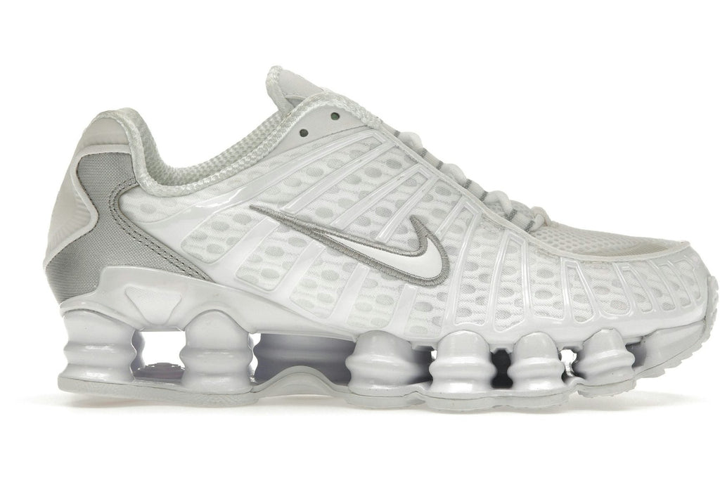 Nike Shox TL White Metallic Silver Max Orange (Women's)