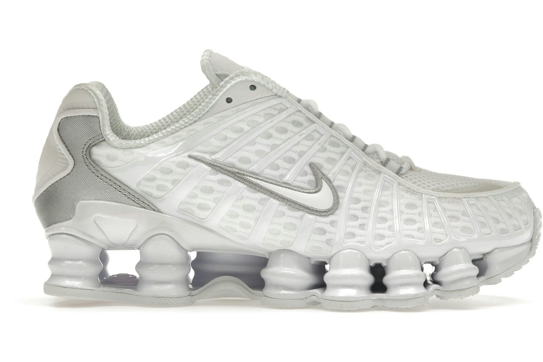 Nike Shox TL White Metallic Silver Max Orange (Women's)