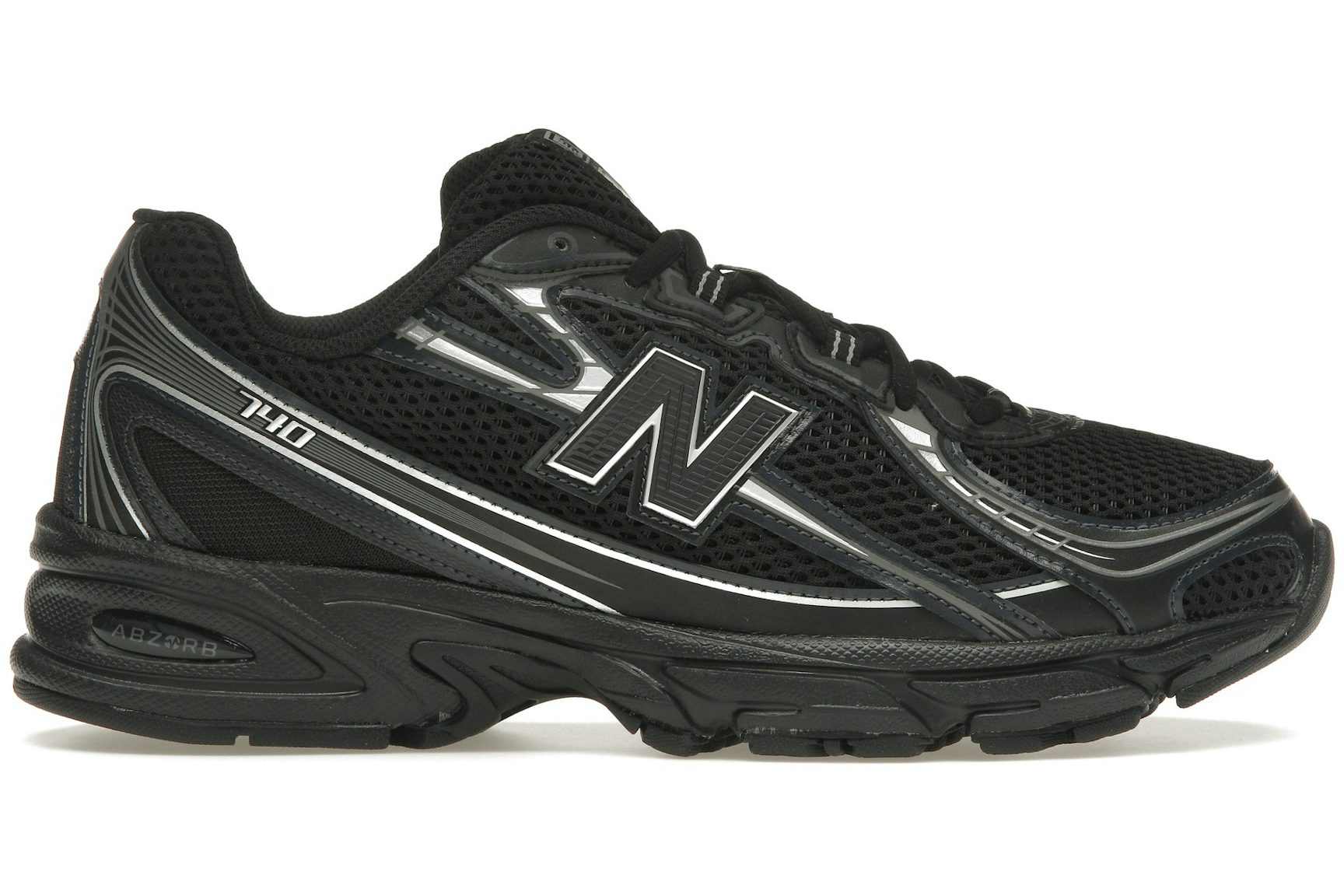 New Balance 740v2 Black Grey Silver-1