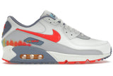 Nike Air Max 90 Premium Summit White Ashen Slate Pure Platinum Bright Crimson