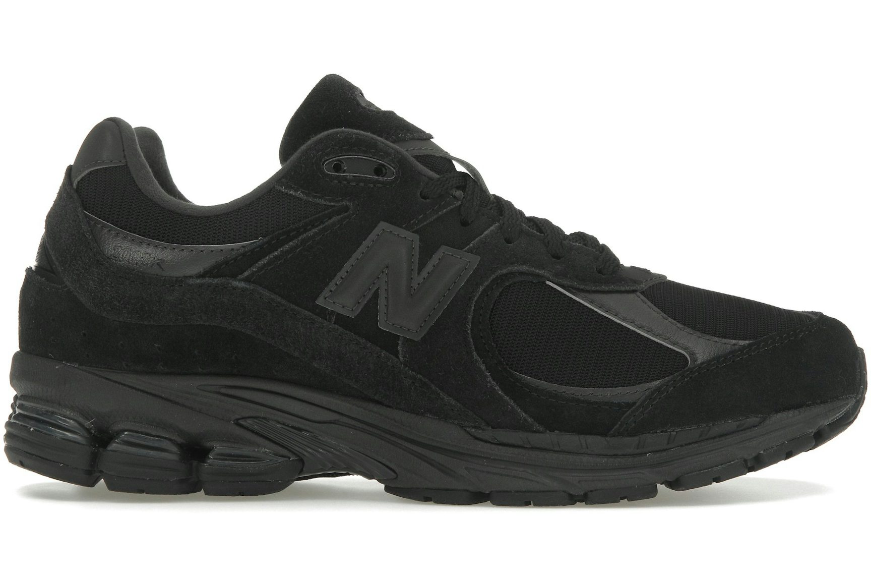New Balance 2002R Triple Black Suede-1