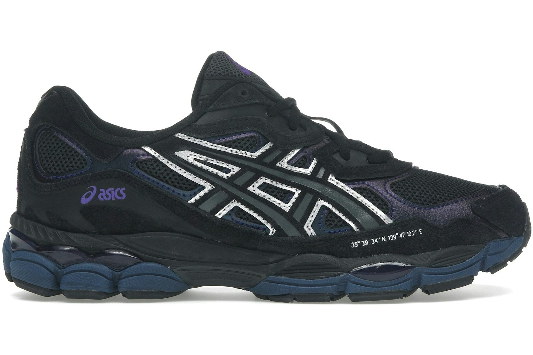 ASICS Gel-NYC Black Graphite Grey Purple