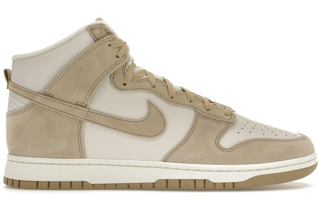 Nike Dunk High Tan Suede White-1