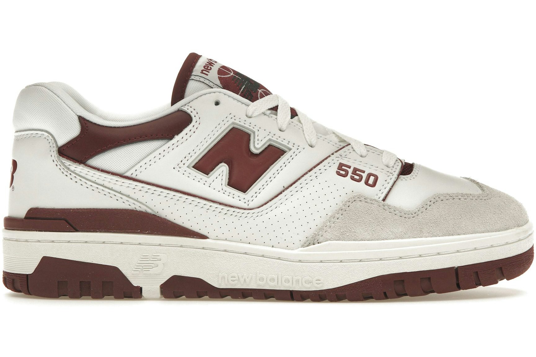 New Balance 550 Sea Salt Burgundy-1