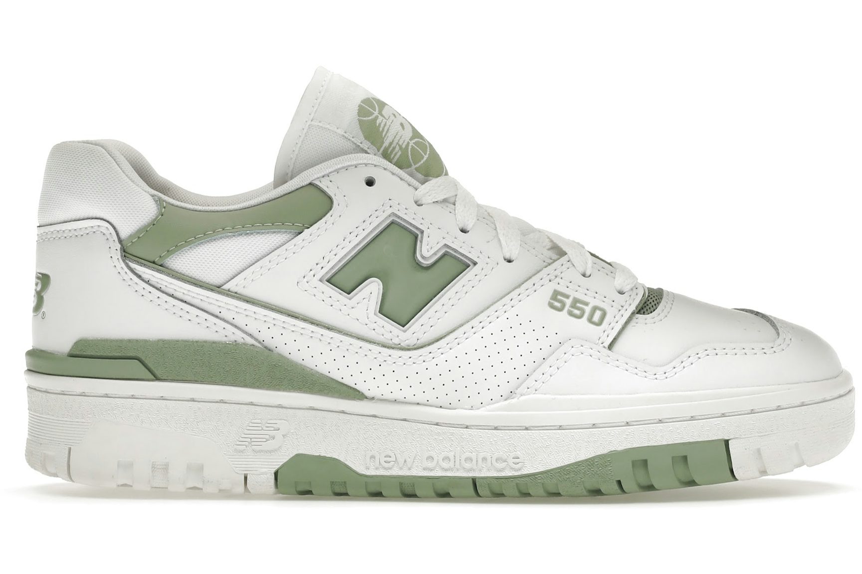 New Balance 550 White Mint Green-1