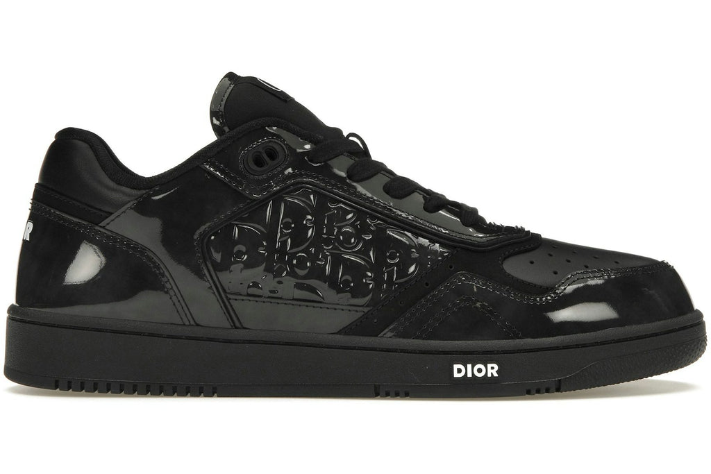 Dior B27 Low Black Patent Dior Oblique Gravity Embossed-1