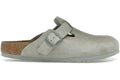 Birkenstock Boston Suede Stone Coin