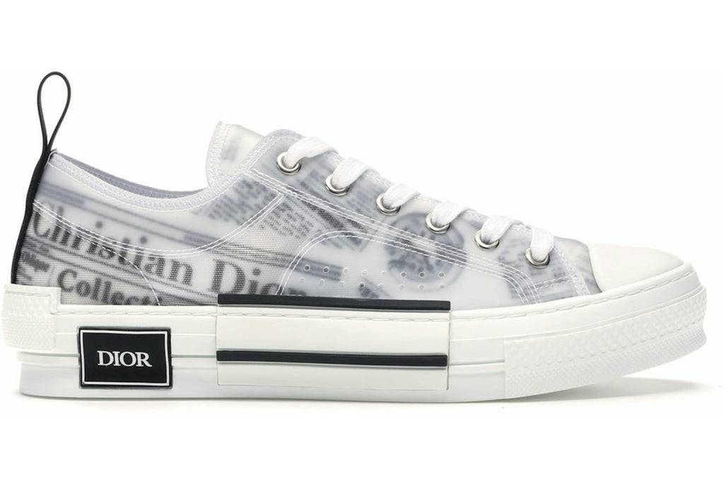 Dior B23 Low Top Daniel Asham Newspaper