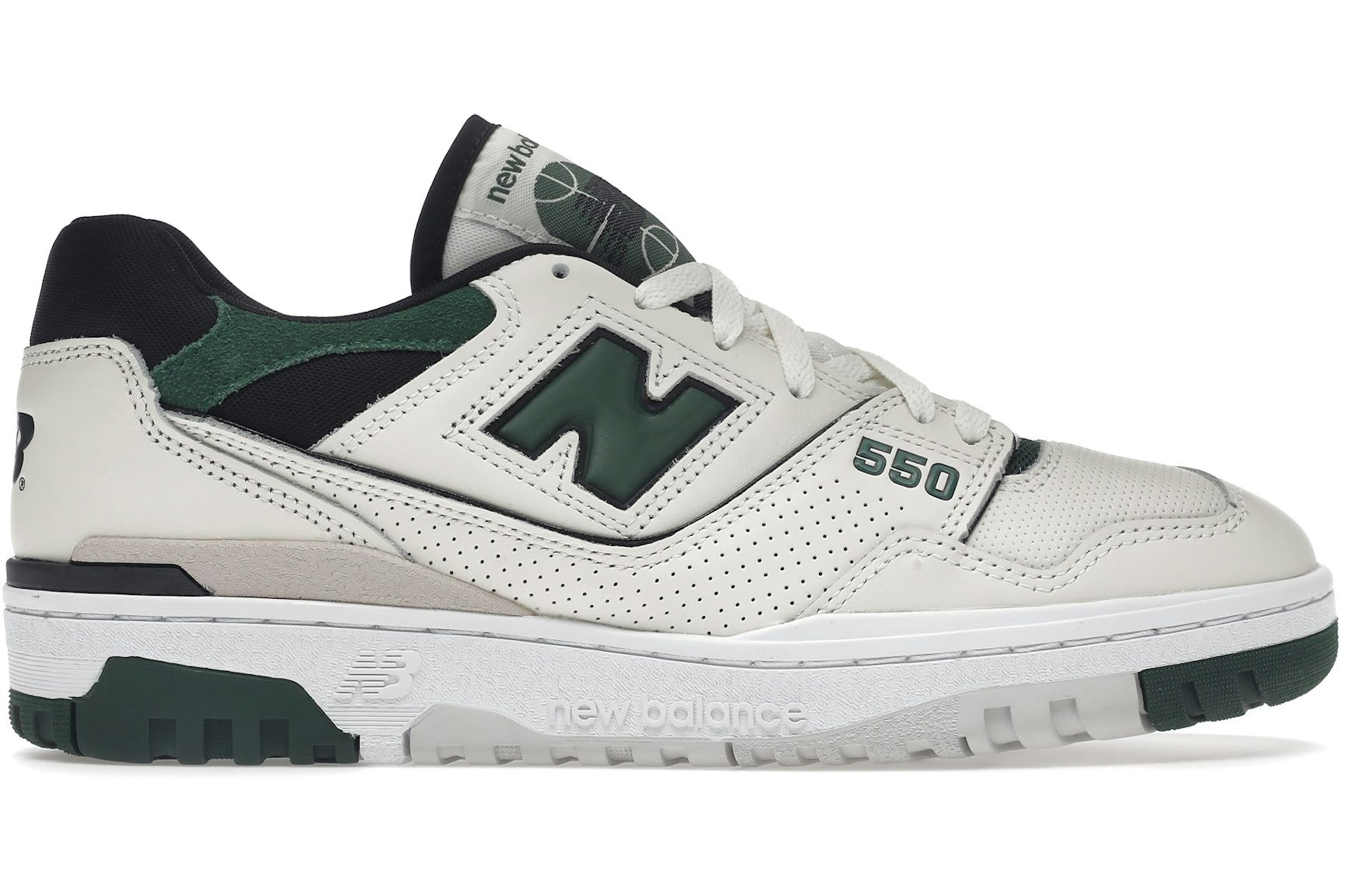 New Balance 550 Sea Salt Pine Green-1
