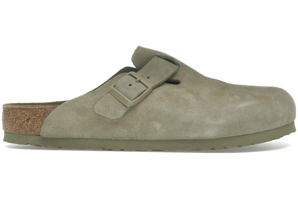 Birkenstock Boston Suede Faded Khaki-1