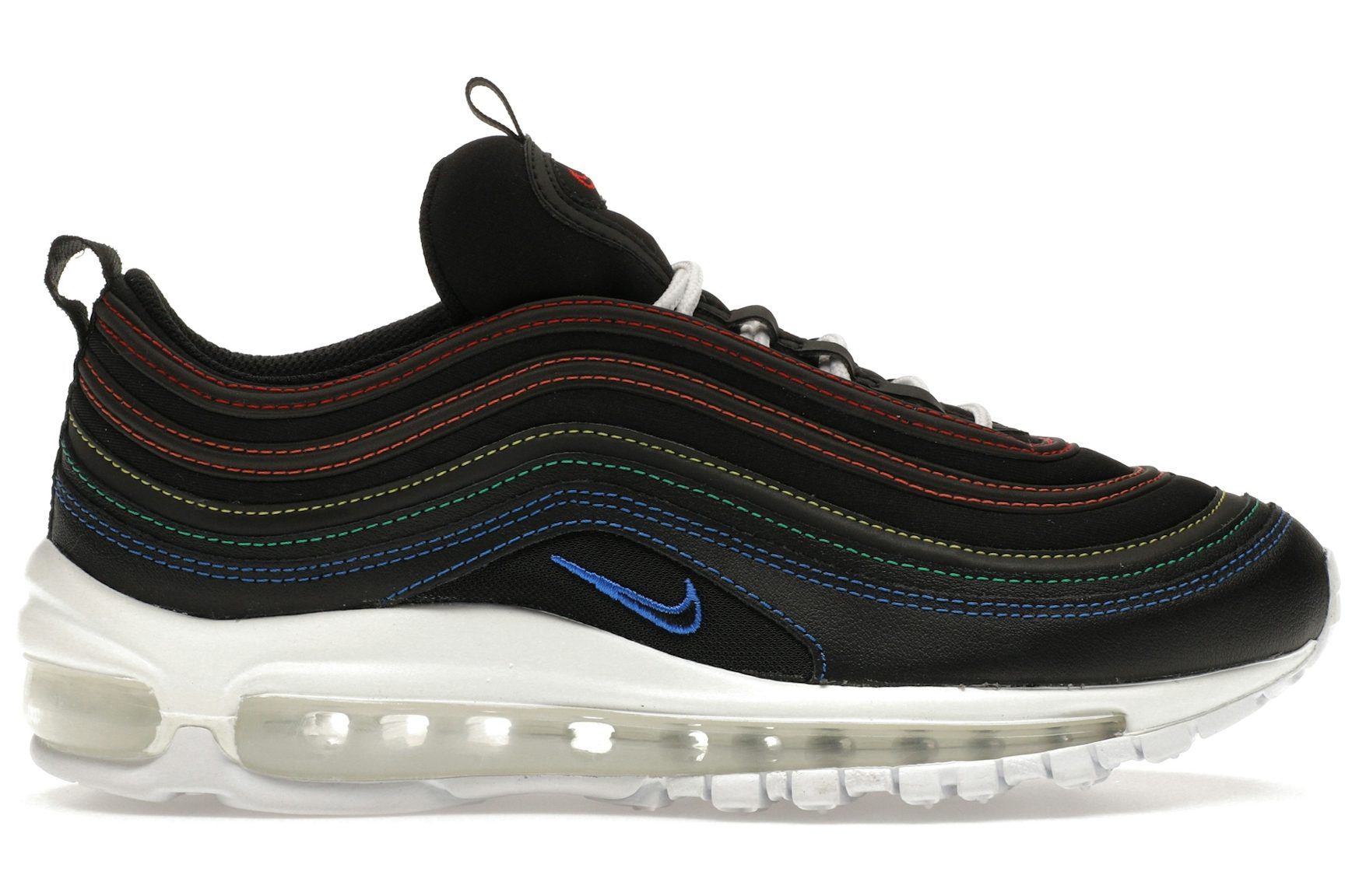 Nike Air Max 97 Black Rainbow Stitching (Women's)-1