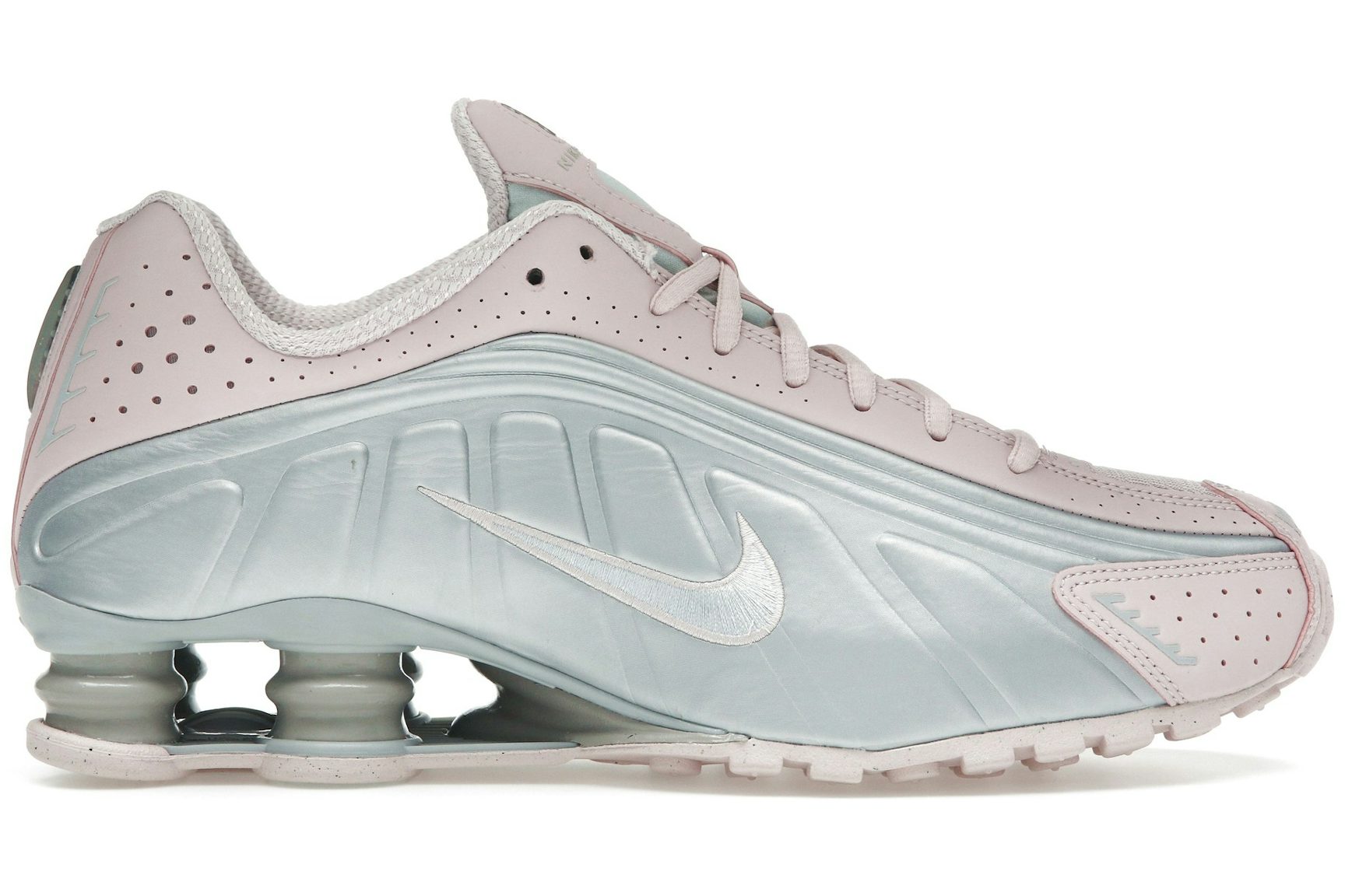 Nike Shox R4 Barely Rose Metallic Platinum (Women's)-1