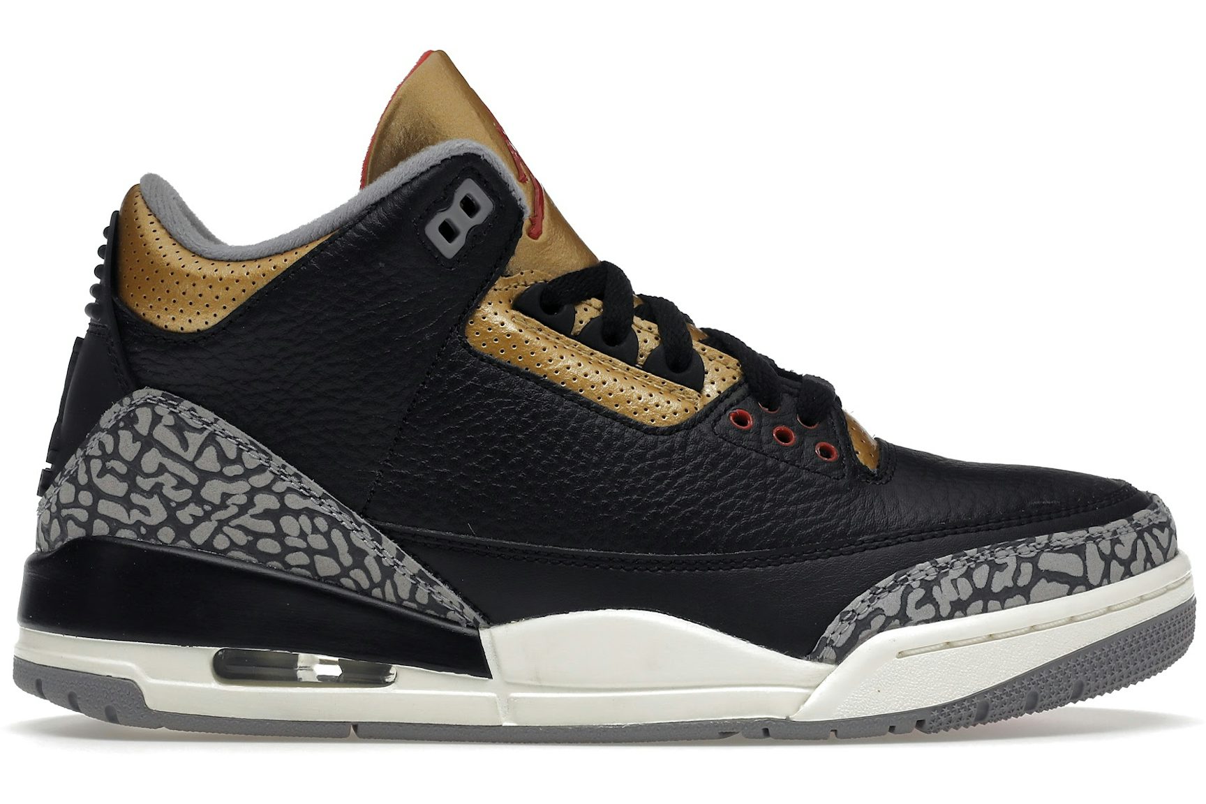 Jordan 3 Retro Black Cement Gold (Women's)-1
