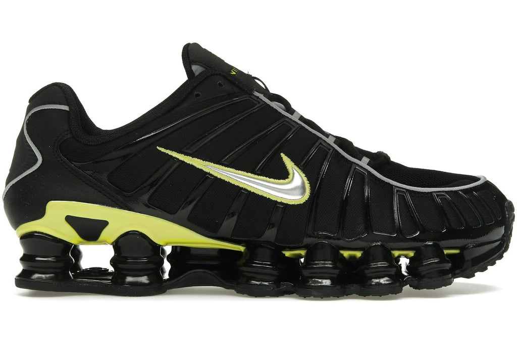 Nike Shox TL Black Dynamic Yellow Metallic Silver