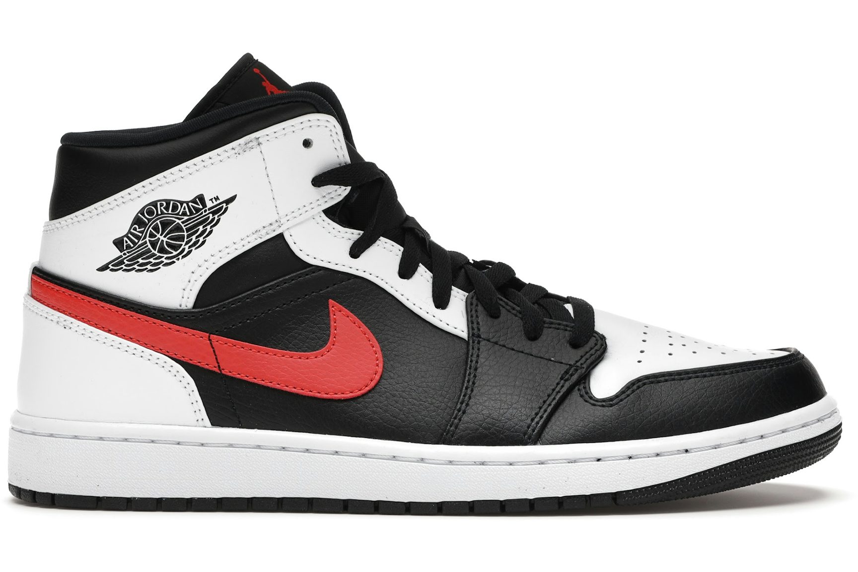 Jordan 1 Mid Black Chile Red White
