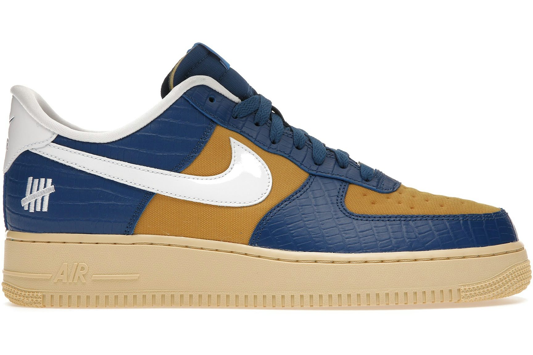 Nike Air Force 1 Low SP Undefeated 5 On It Blue Yellow Croc