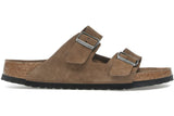 Birkenstock Arizona Soft Footbed Suede Leather Dark Tea Tonal